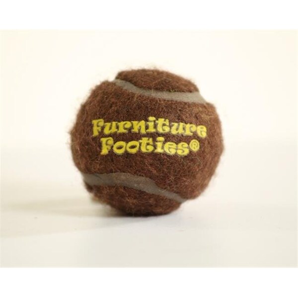 Furniture Footies FGCB-16 16 Count Golf Ball Size Brown PreCut Tennis Balls with 20 mm Circular Cut FGCB-16 - main